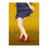 Flapper with red shoes (Print Only) thumbnail