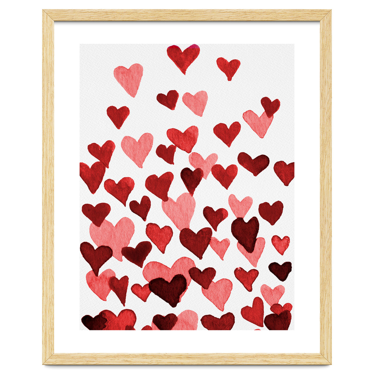 Watercolor Heart Burst