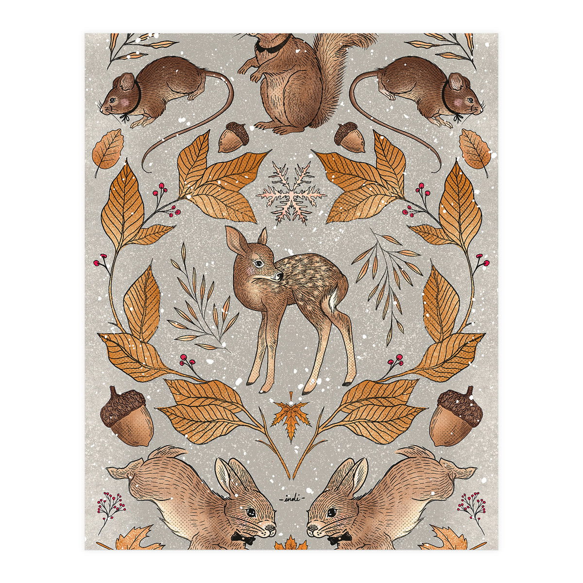 Christmas Animals (Print Only)