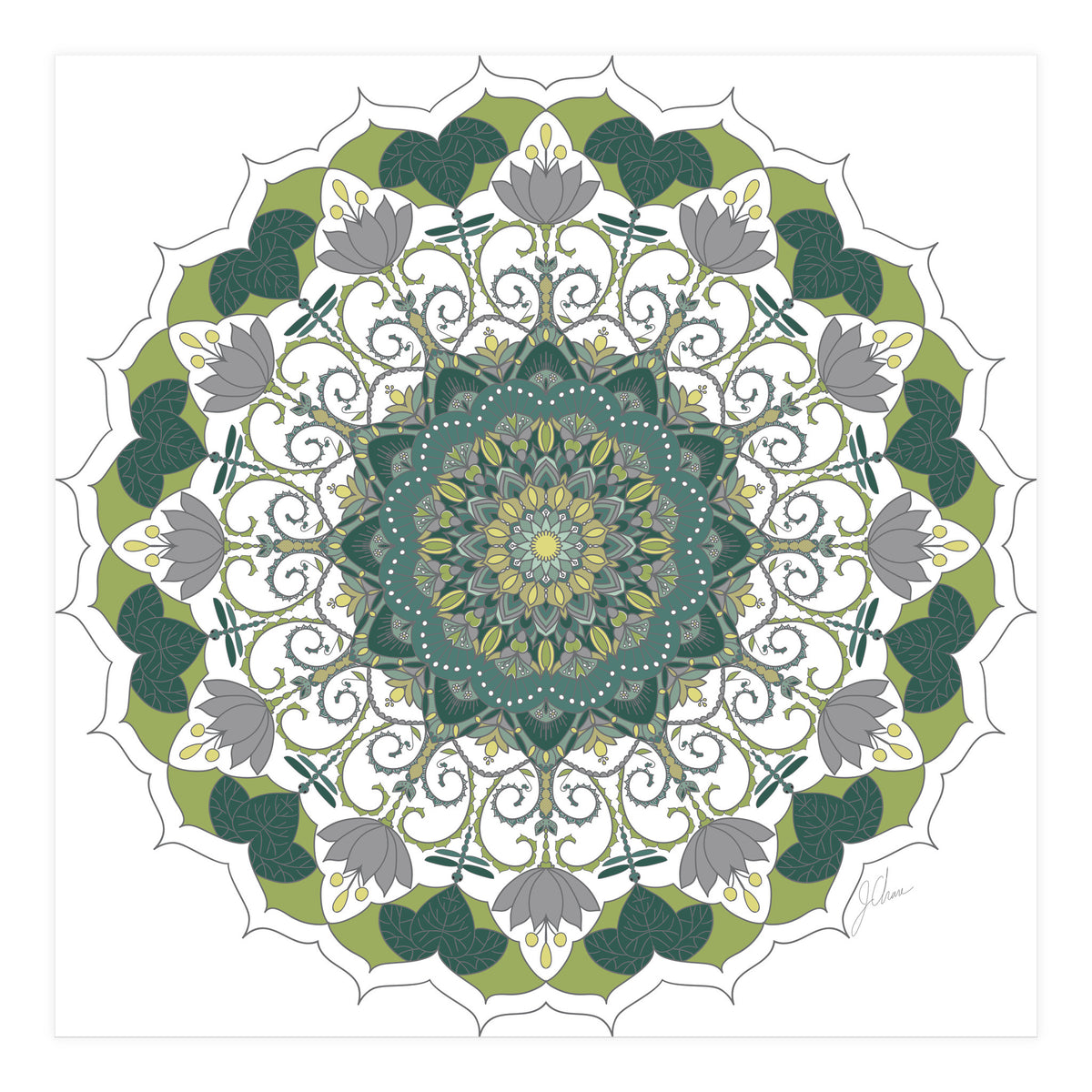 Elegant Mandala (Print Only)