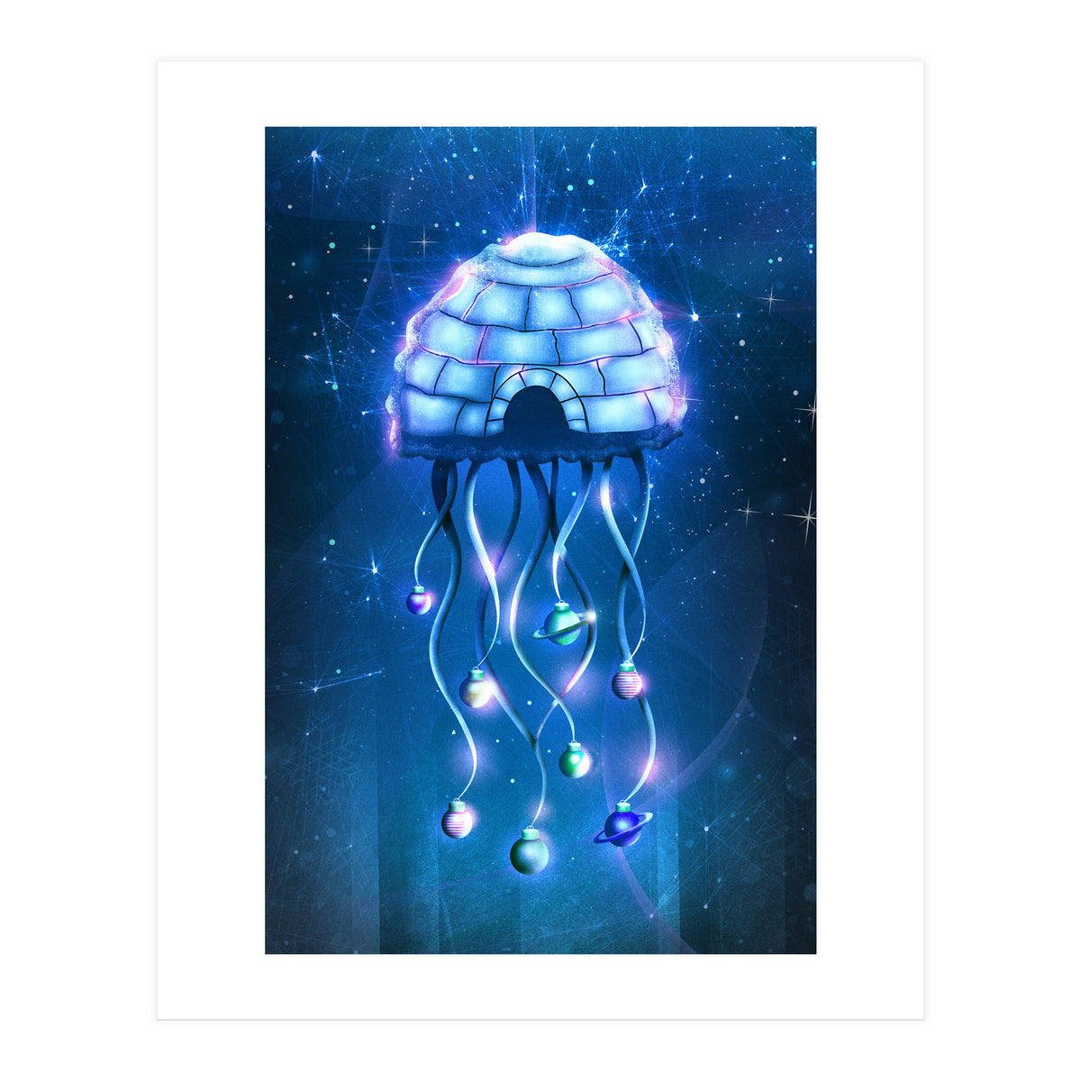 Christmas Jellyfish (Print Only)