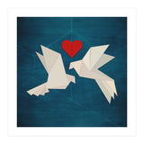 Origami love birds (Print Only) thumbnail