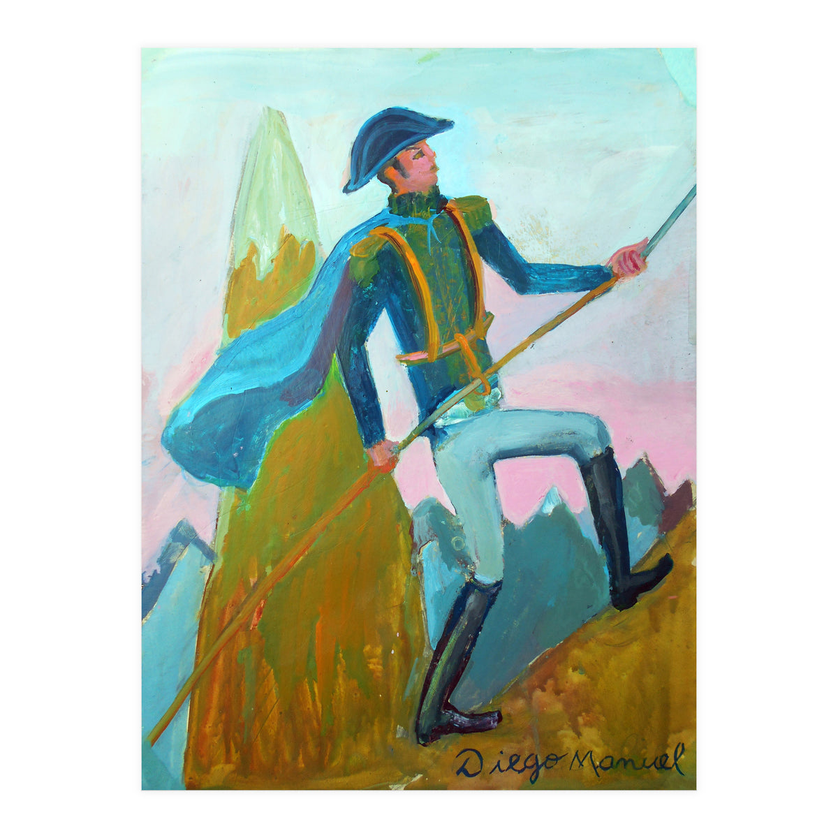 San Martin Cruzando Los Andes (Print Only)