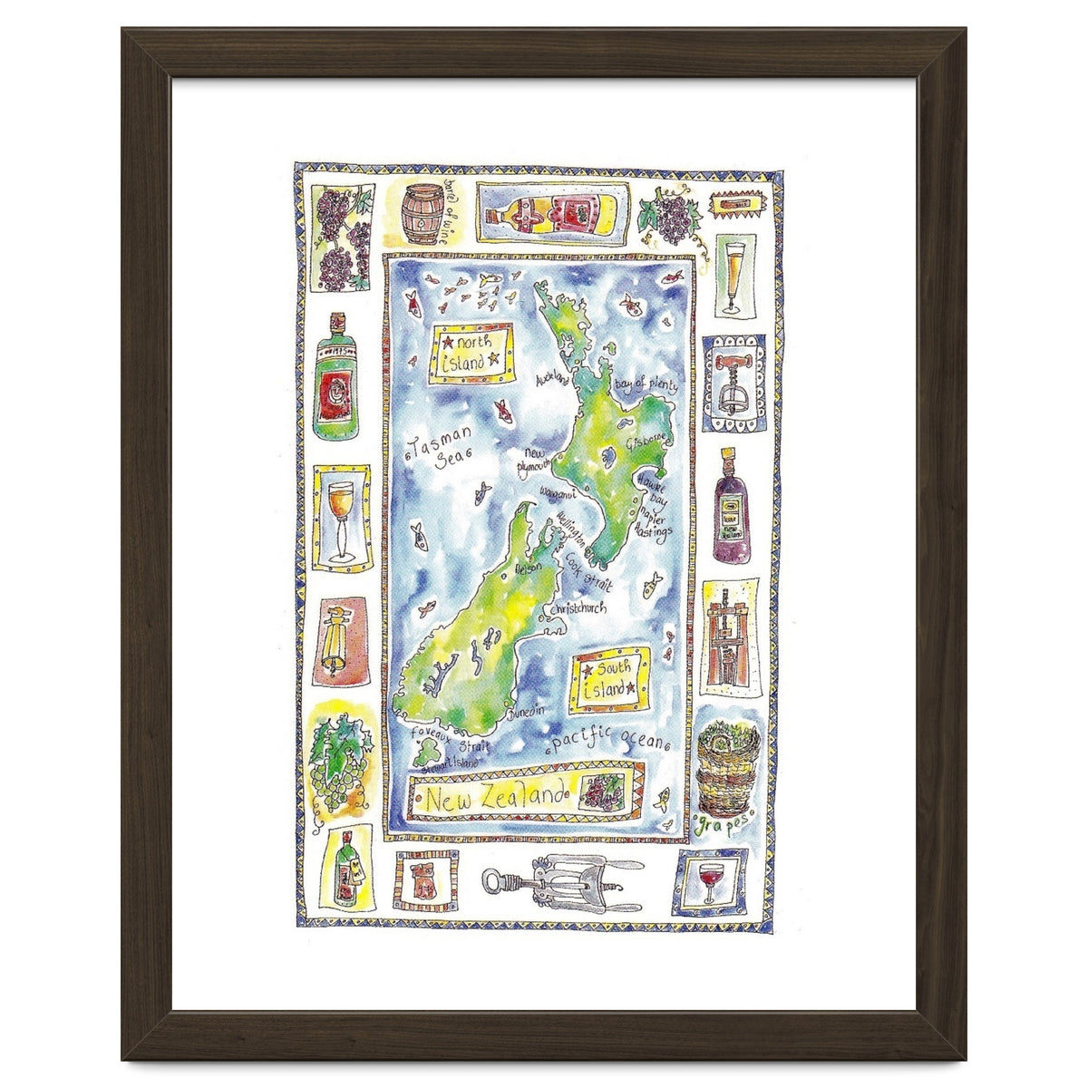 A wine map of New Zealand