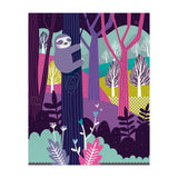 Sloth in the woods (Print Only) thumbnail