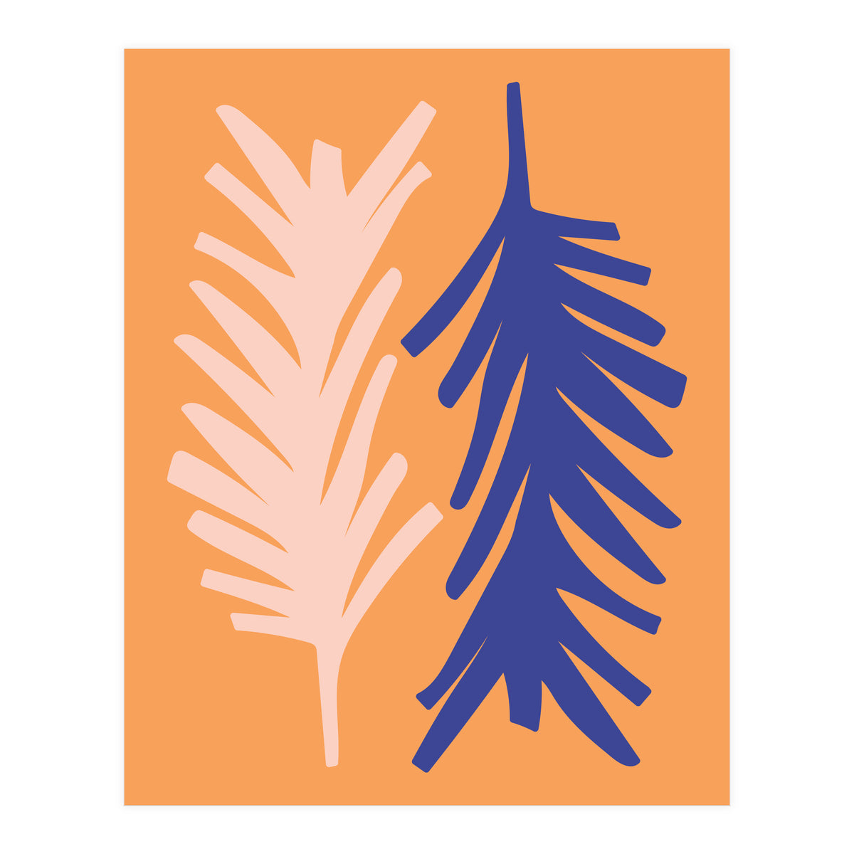 Abstract Leaves Art (Print Only)