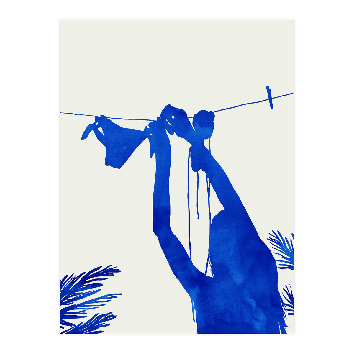 Blue Nude Vacay Matisse (Print Only)