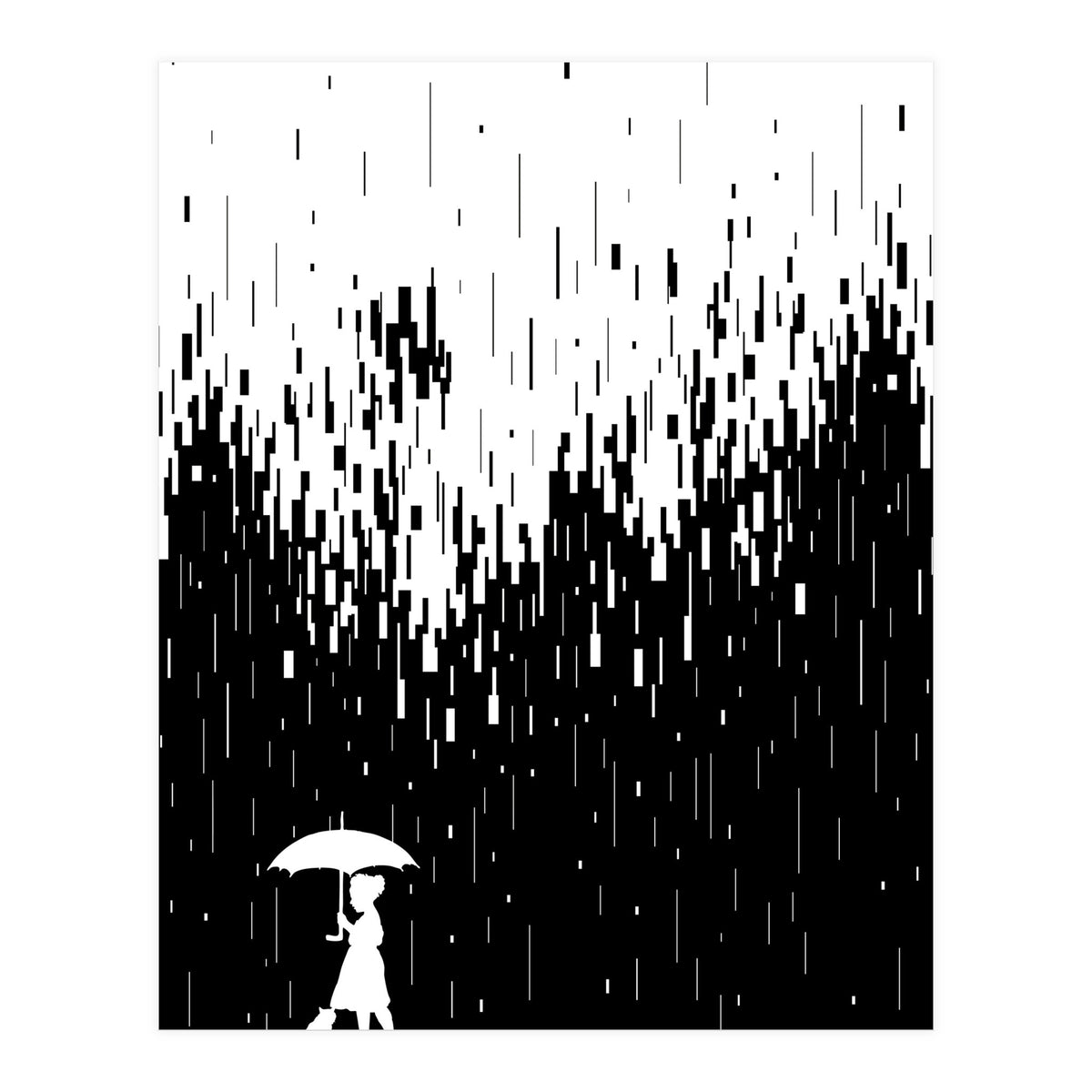 Pixel Rain (Print Only)