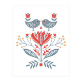 Scandinavian Folk Birds & Flowers (Print Only) thumbnail