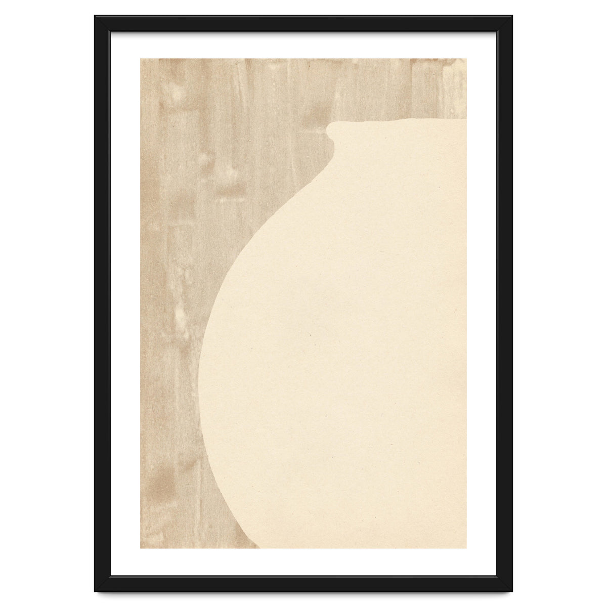 Cream tone vase silhouette