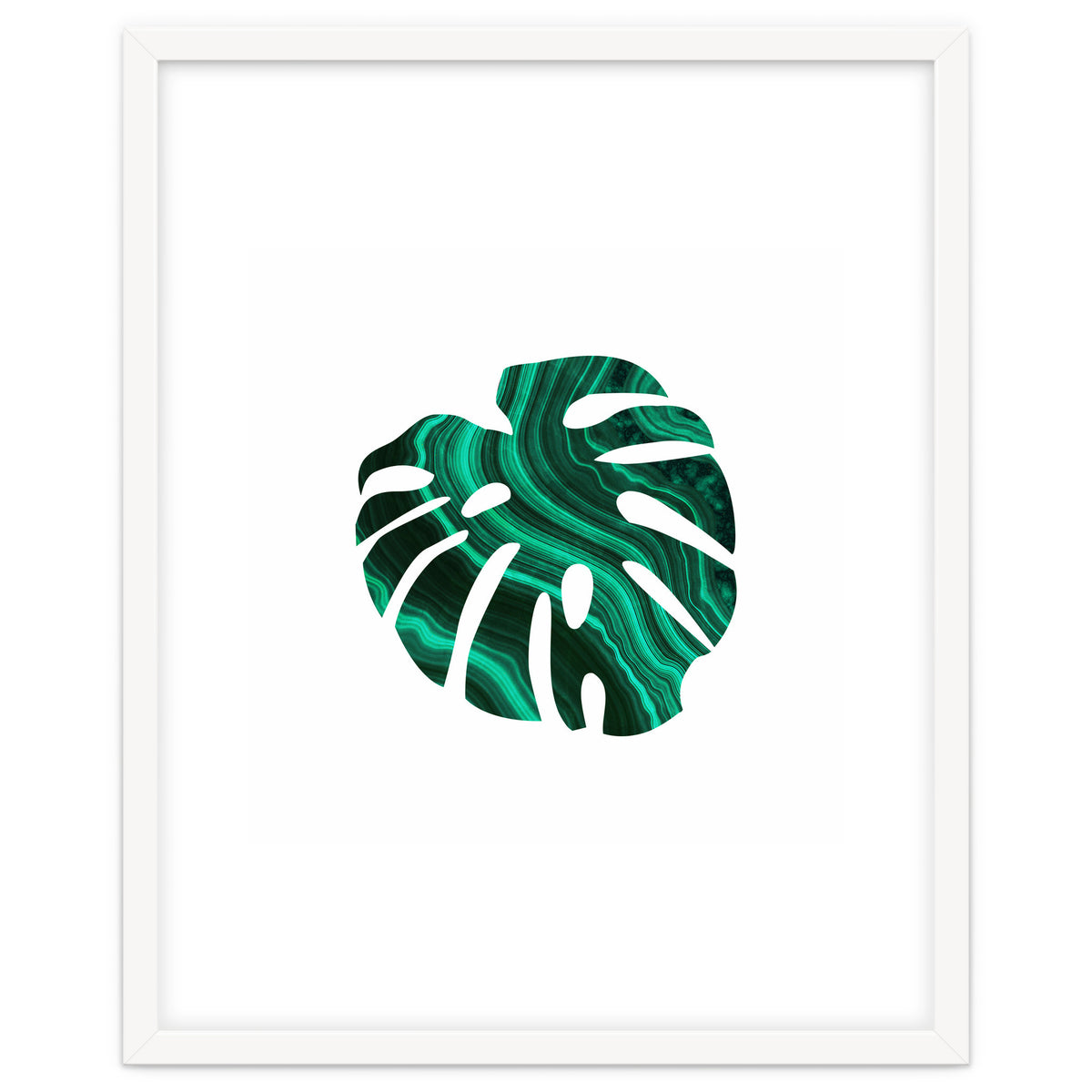Green Marble Leaf I