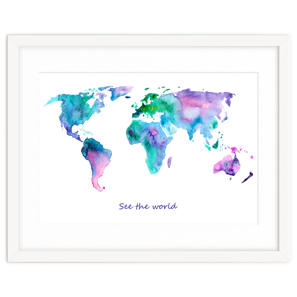 See the world || watercolor