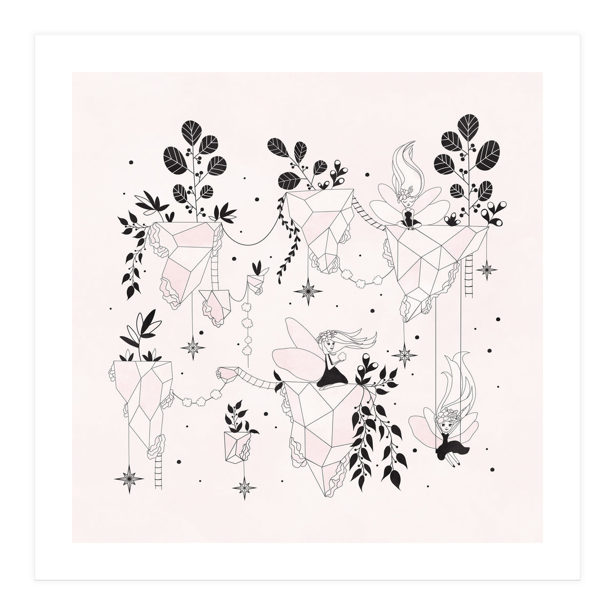 Fairy Flying Island Wonderland (Print Only)