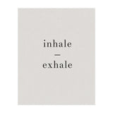 Inhale Exhale Grey Yoga (Print Only) thumbnail
