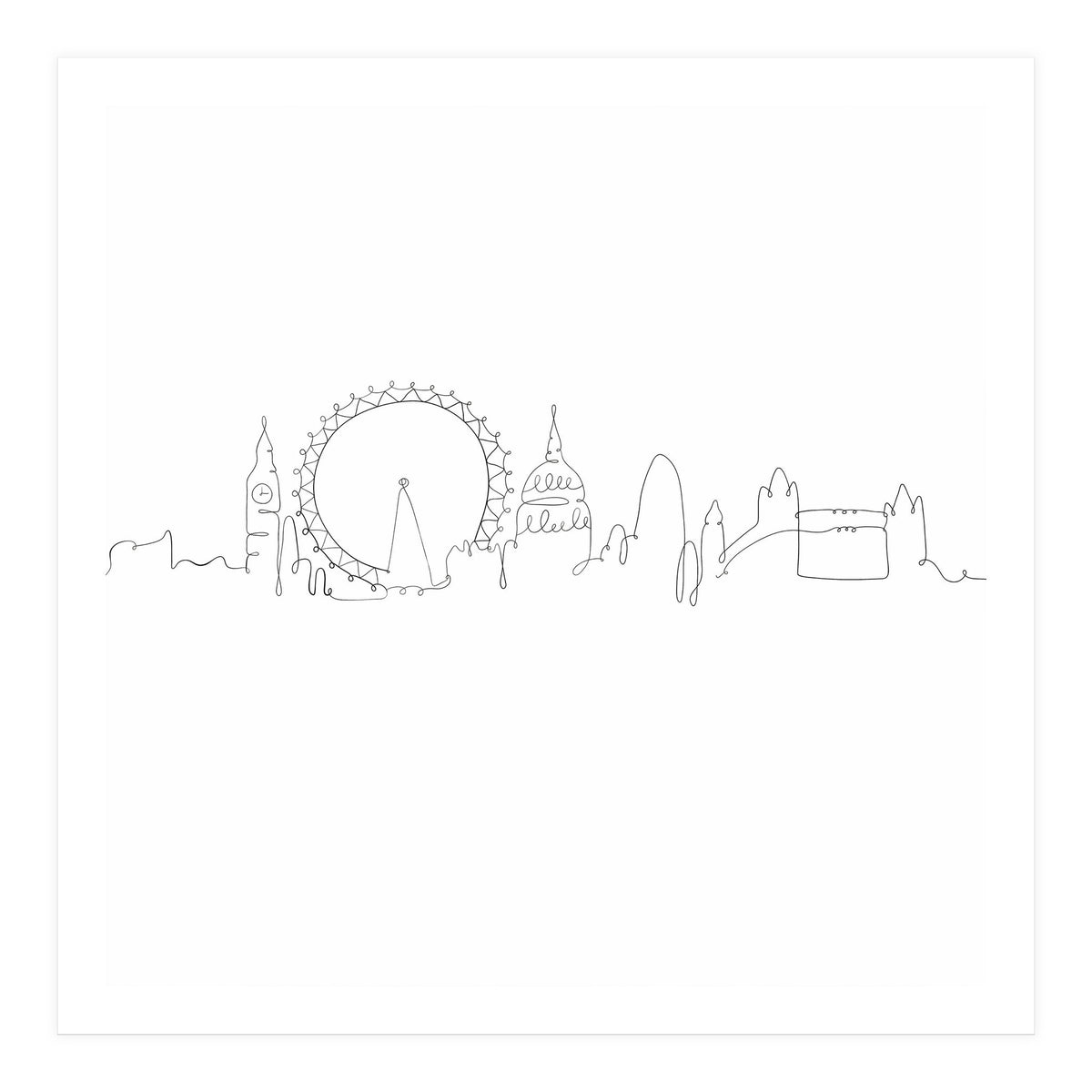 One Line Art London (Print Only)