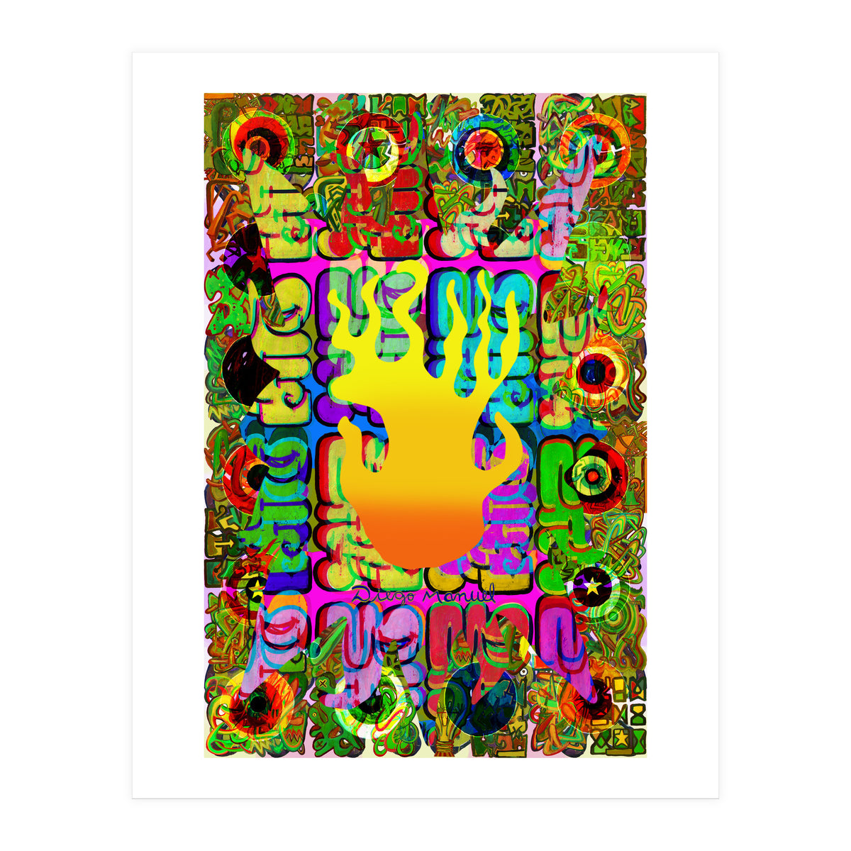 Fuego Y Graffiti 5 (Print Only)