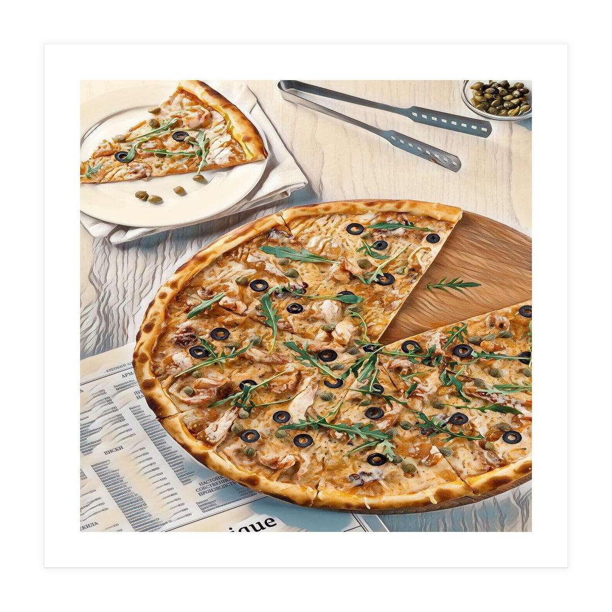 A Pizza A Day Takes The Sadness Away (Print Only)