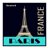 Travel Paris France Poster (Print Only)