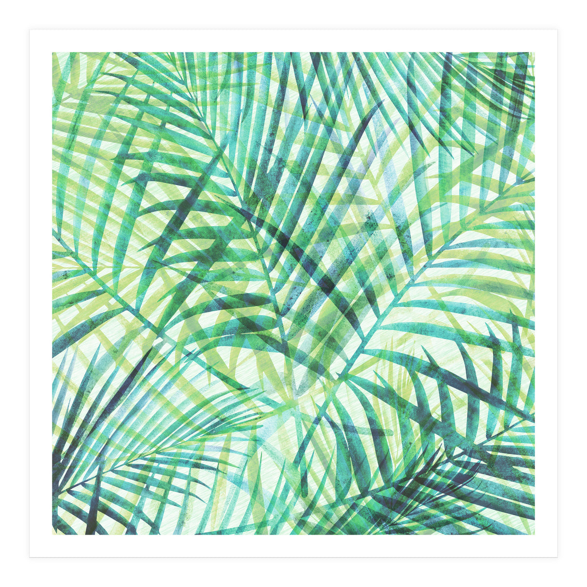 Abstract Tropical Palms (Print Only)