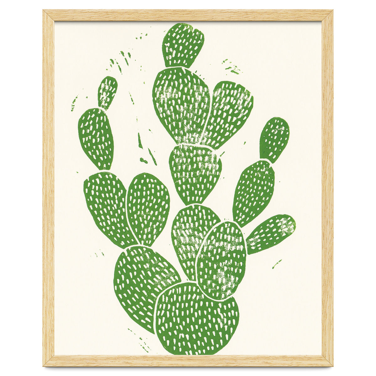 Linocut Cacti #1