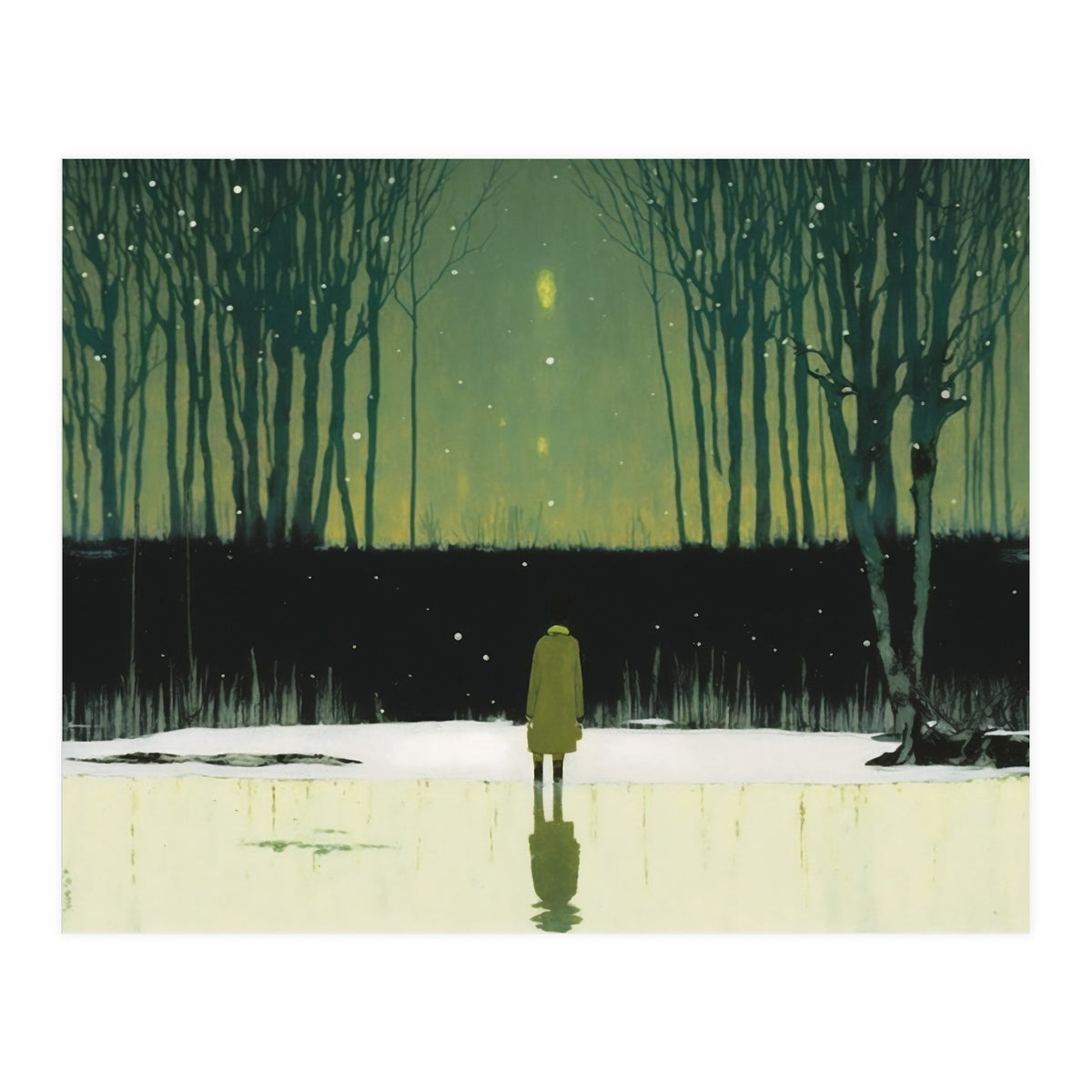 Eerie Woods Landscape (Print Only)