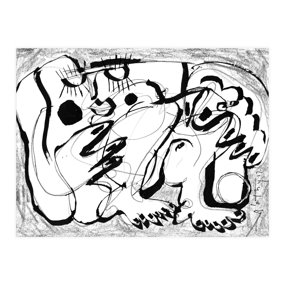 Female Nude no. 02 - b&w (Print Only)