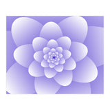 3d Abstract Purple Floral Spiral  (Print Only) thumbnail