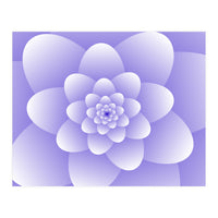 3d Abstract Purple Floral Spiral  (Print Only)