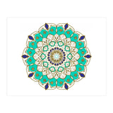 Blue and Gold Mandala (Print Only) thumbnail