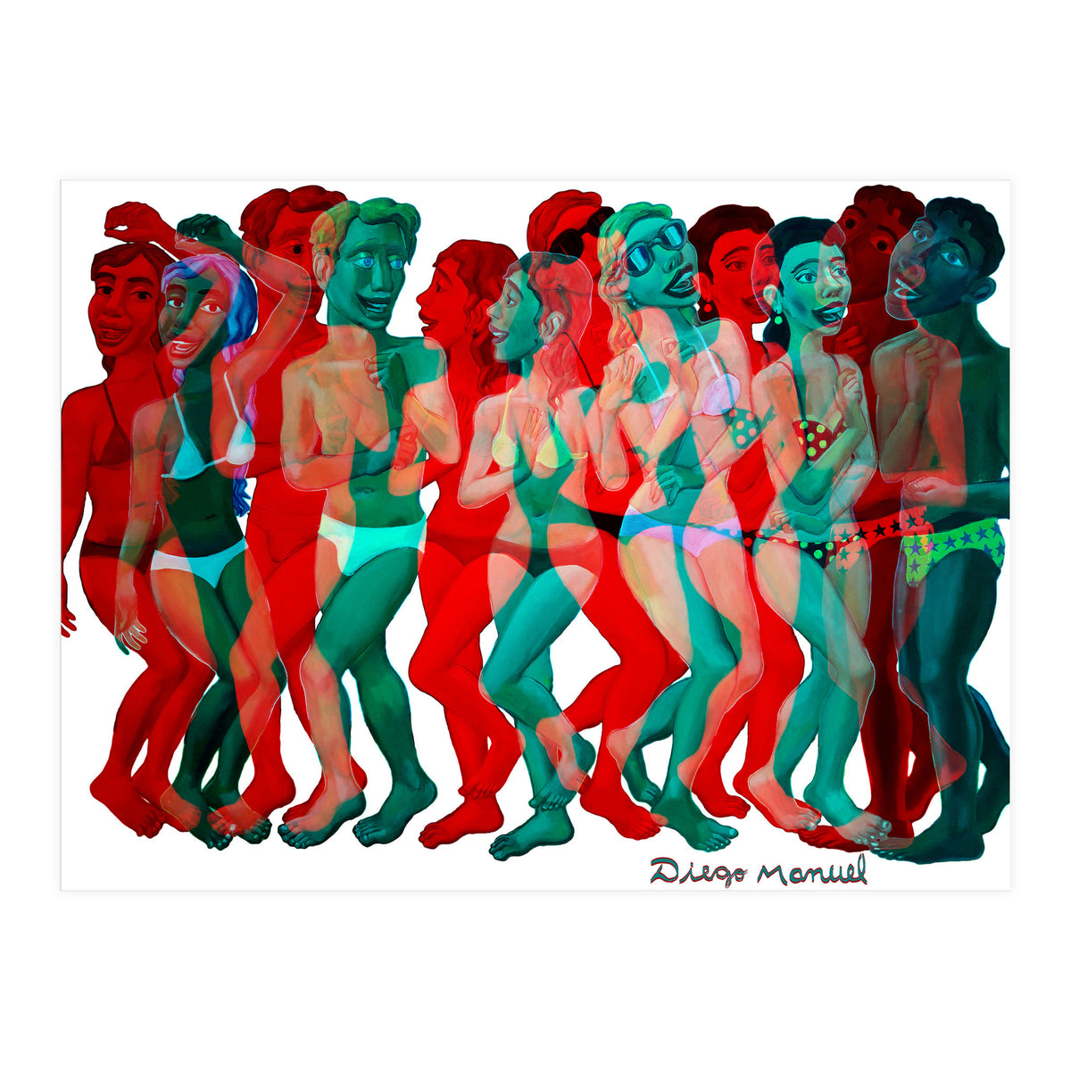 Fiesta En La Playa 2 2 (Print Only)