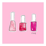Nail Polish Watercolour | Pink (Print Only) thumbnail
