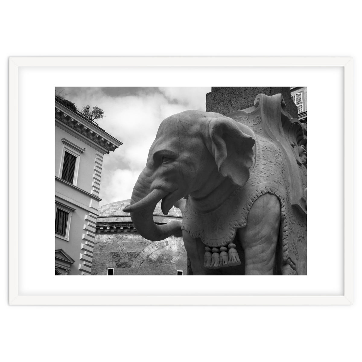 Elephant and Obelisk