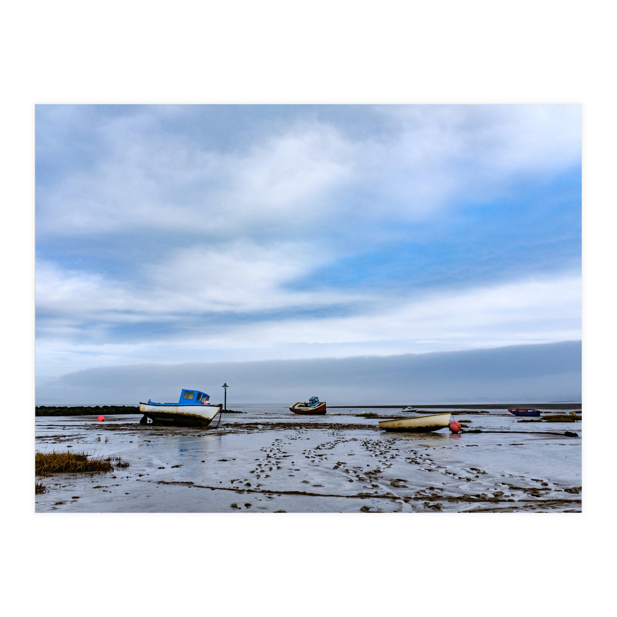 Moored Boats, Morecambe Bay (Print Only)