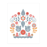 Scandinavian Folk Art Pattern (Print Only) thumbnail