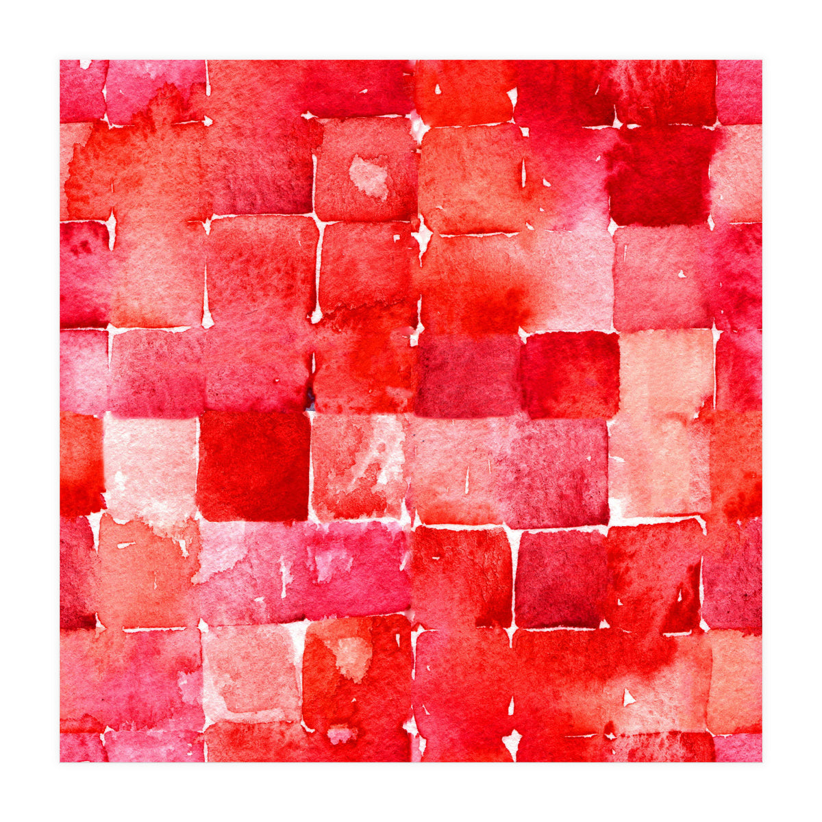 Red Squares (Print Only)