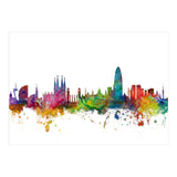 Barcelona Spain Skyline (Print Only) thumbnail