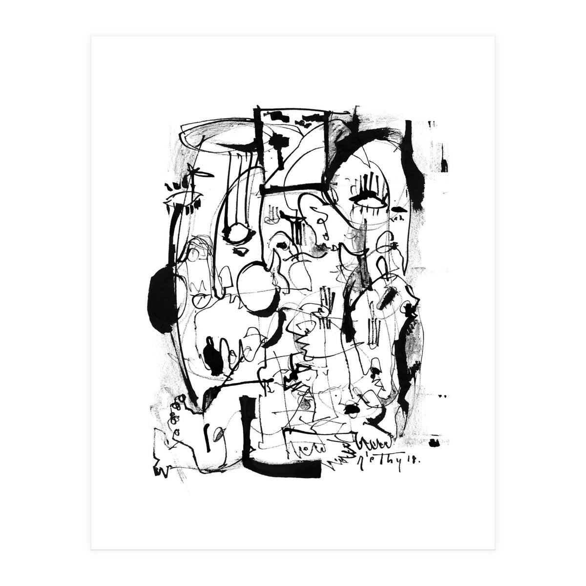 Inside The Mind - b&w (Print Only)