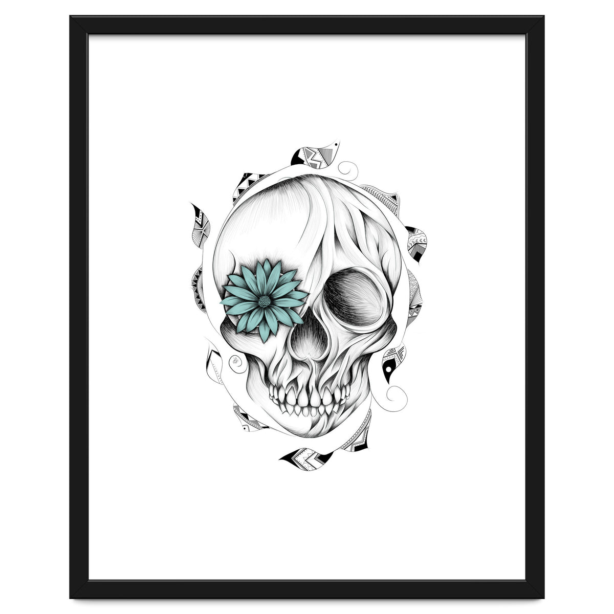 Poetic Wooden Skull