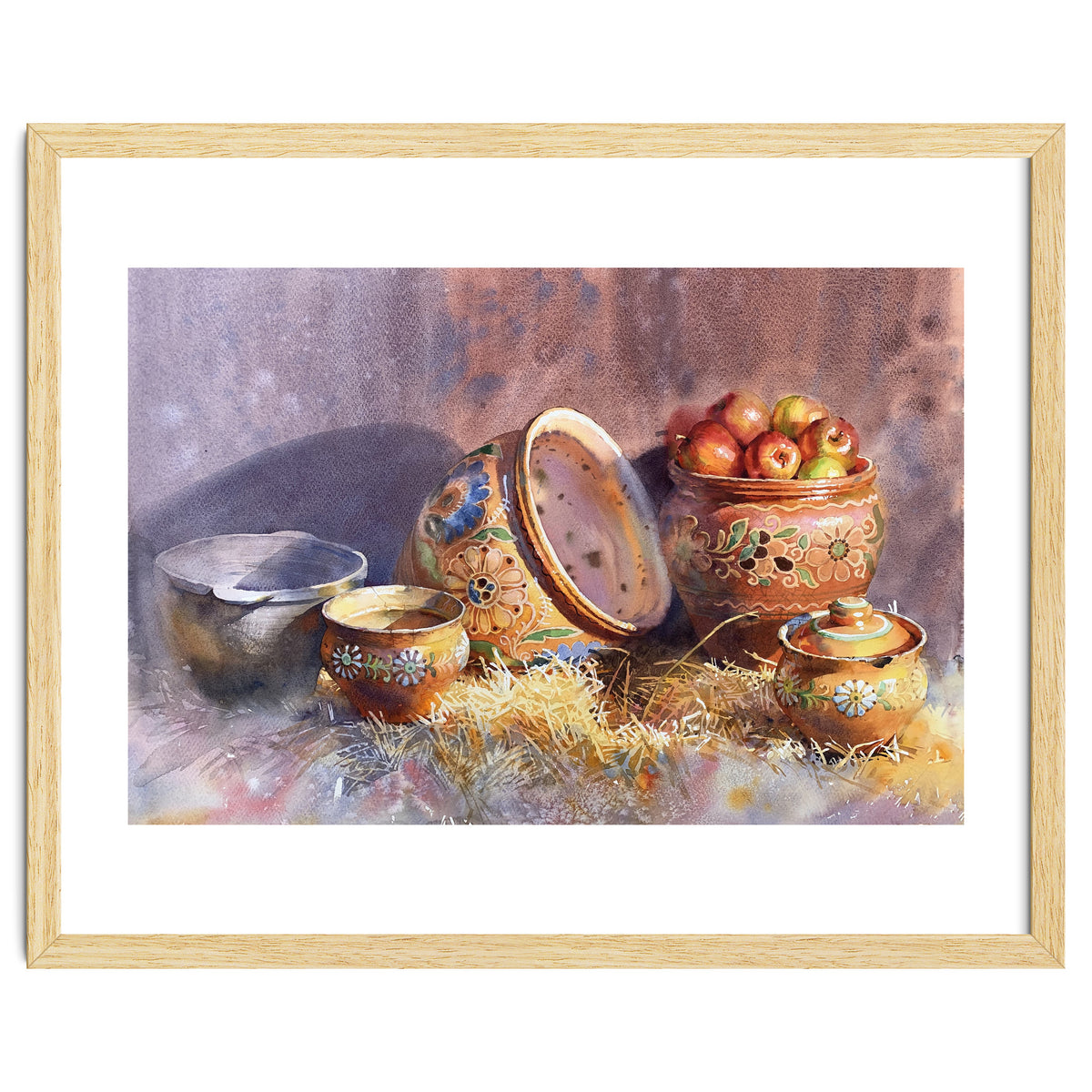 Sunny still life with straw