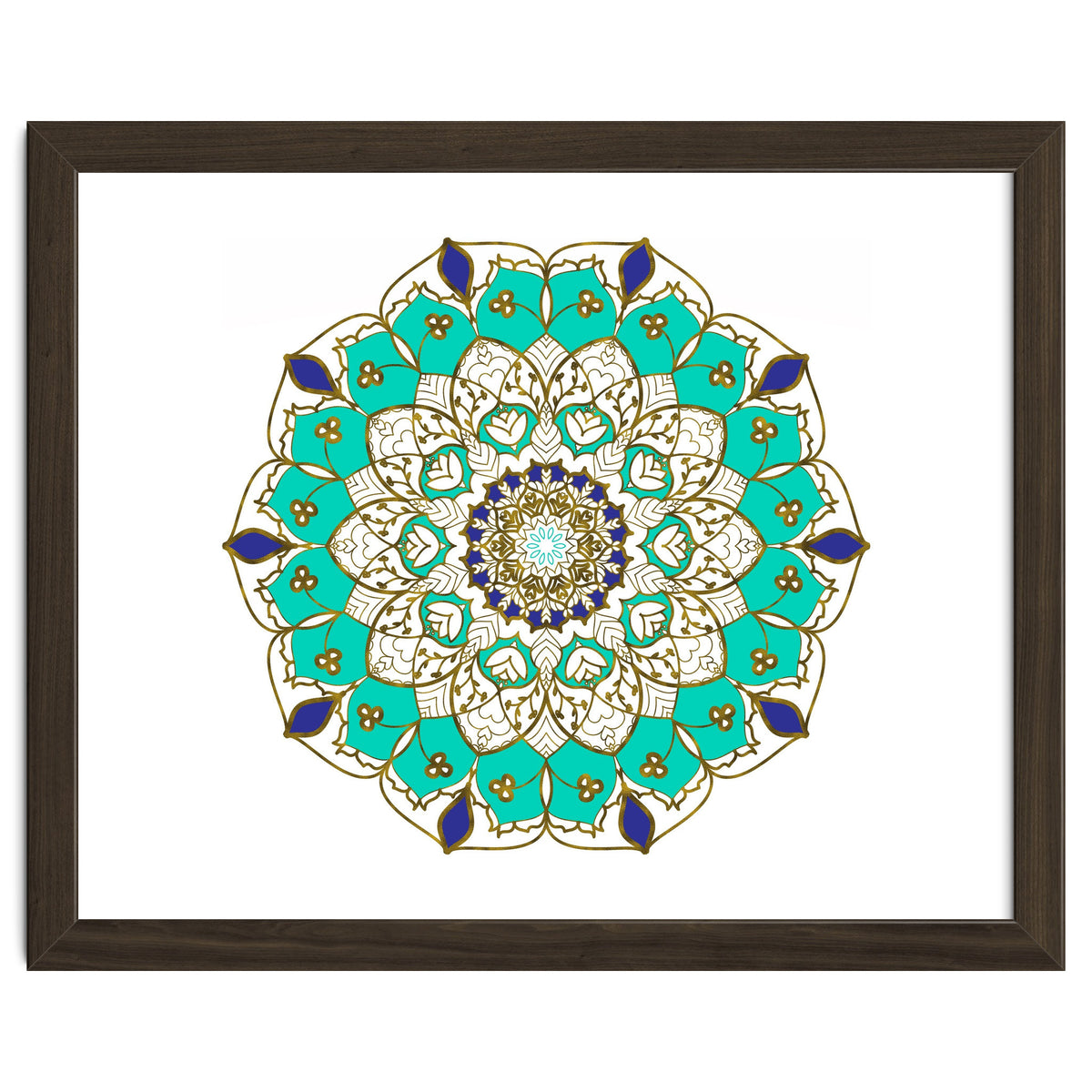 Blue and Gold Mandala