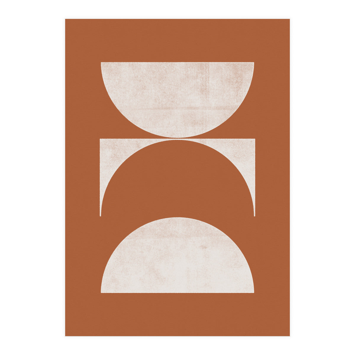 Mid-Century Modern No.21 - Woodblock Print (Print Only)