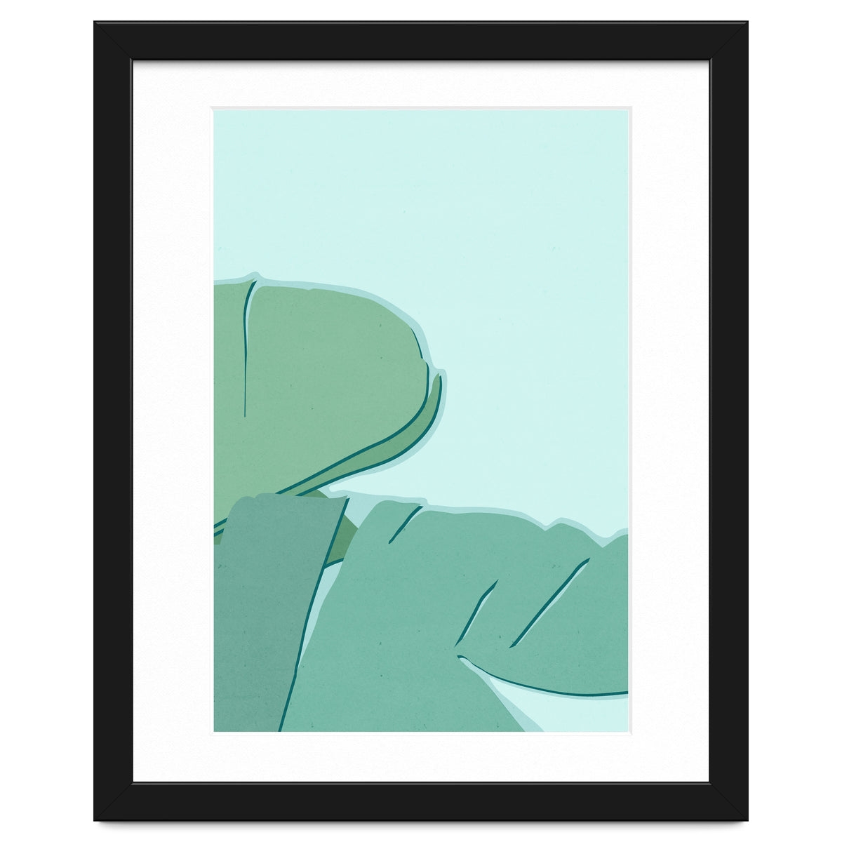 Abstract Banana Leaves Two - Greener Eden