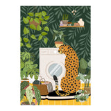 Cheetah in Tropical Laundry Room (Print Only) thumbnail