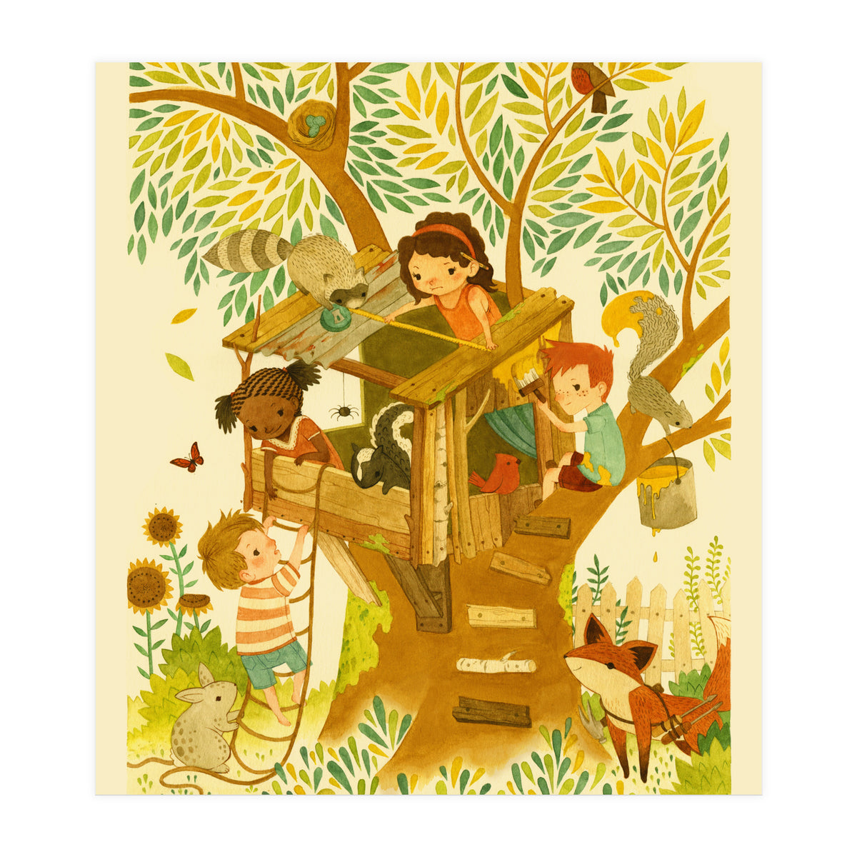 Our House In The Woods (Print Only)