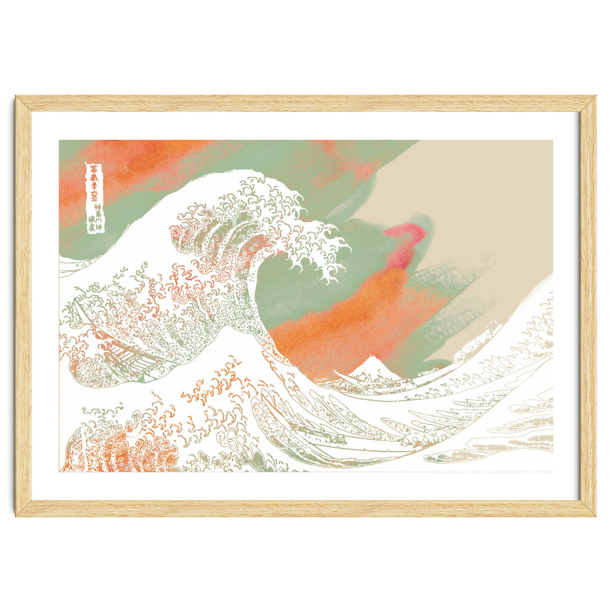 Calm into Great Wave Paint  I
