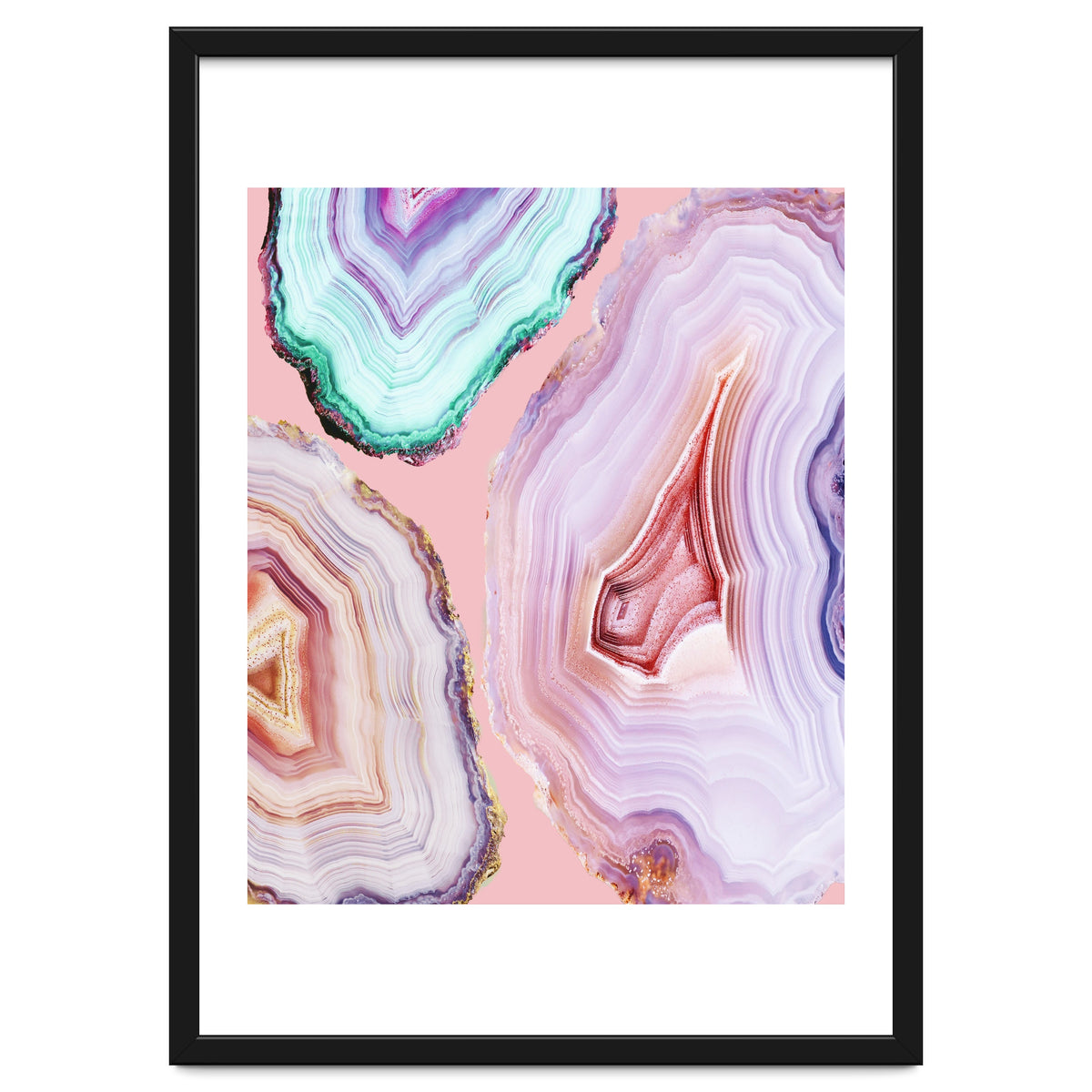 Mineral Agates #Glam collection