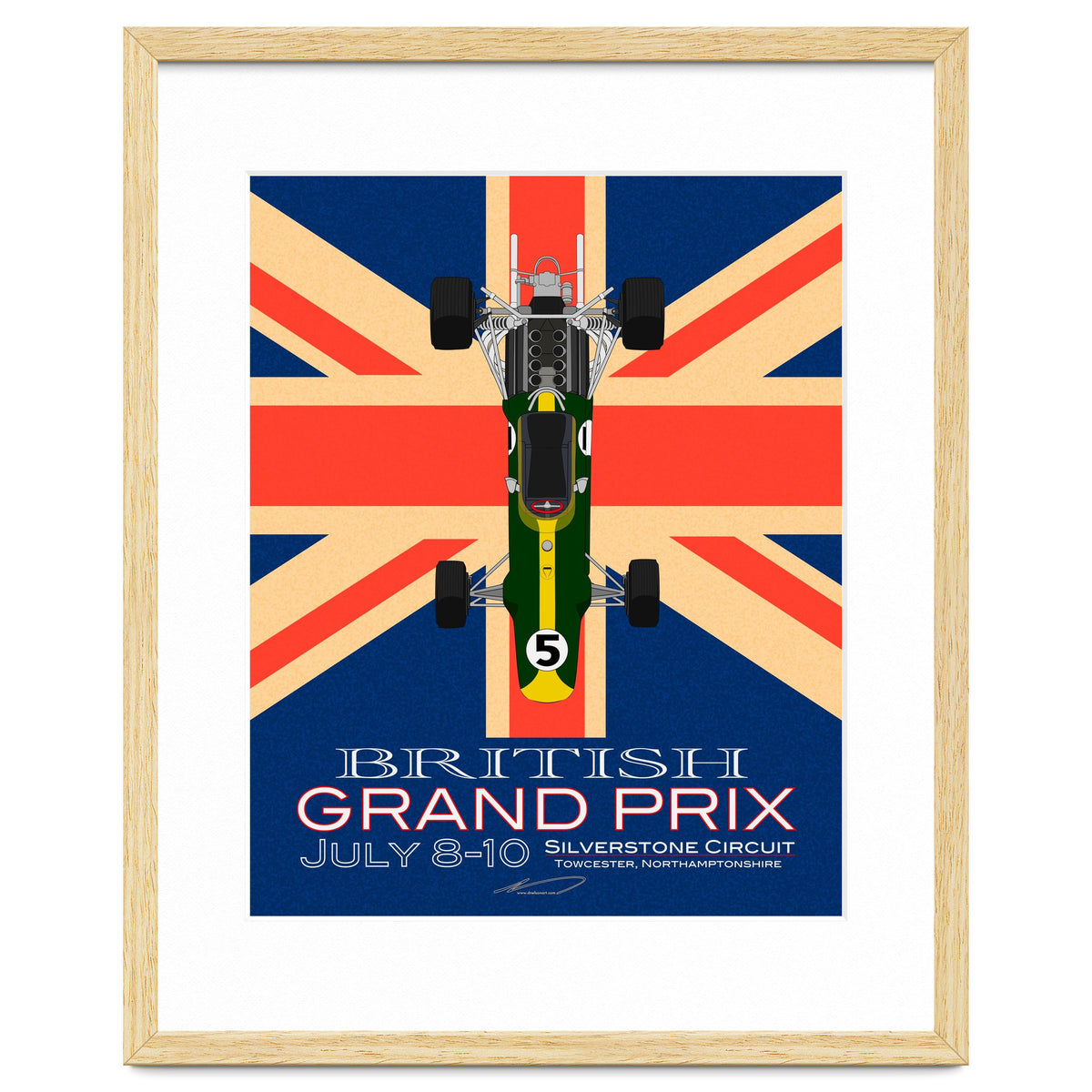 British Grand Prix poster