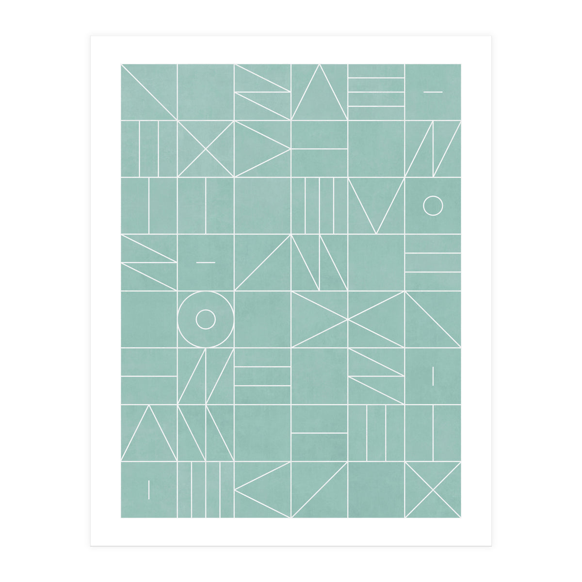 My Favorite Geometric Patterns No.7 - Light Blue (Print Only)