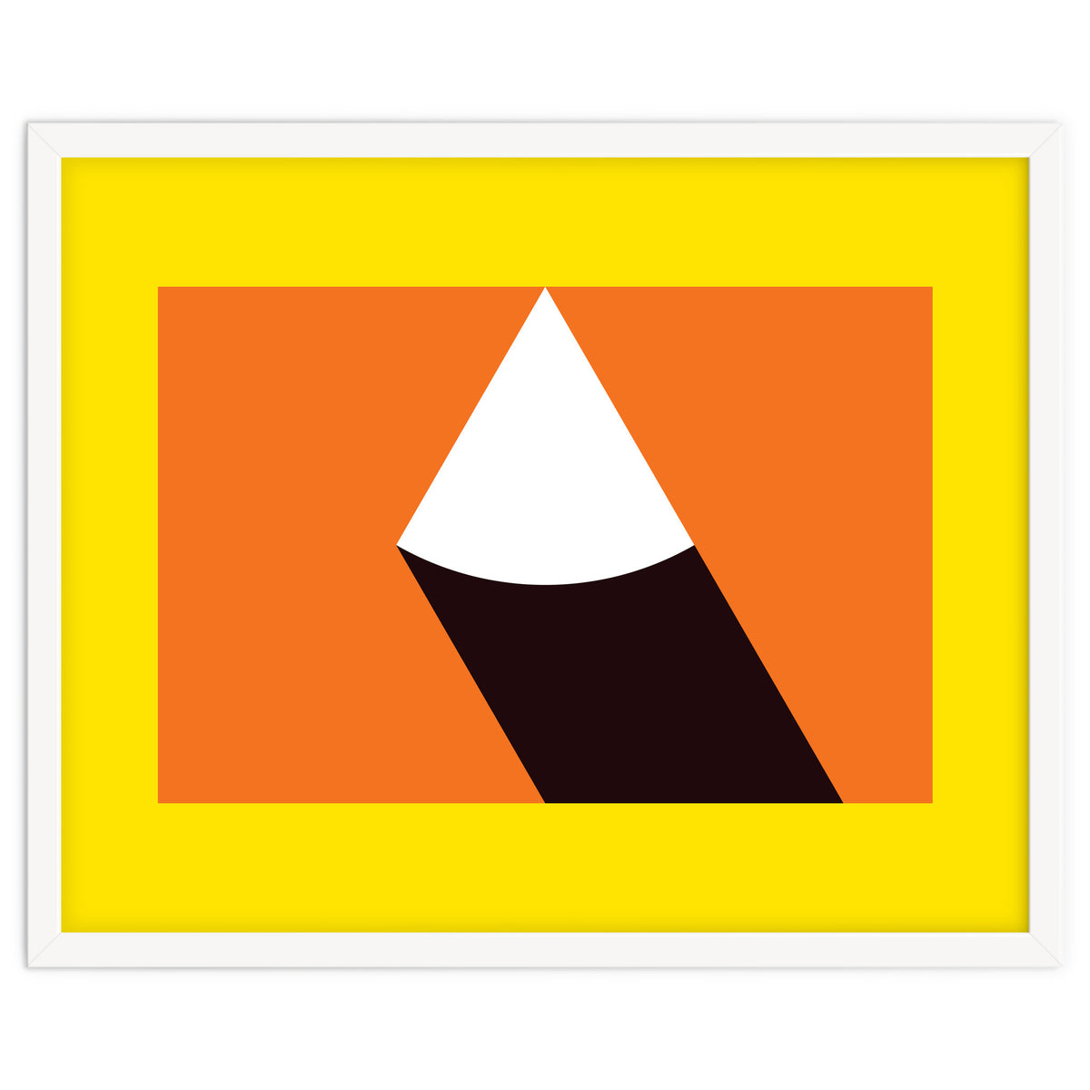 Geometric Shapes No. 47 - orange, black & yellow