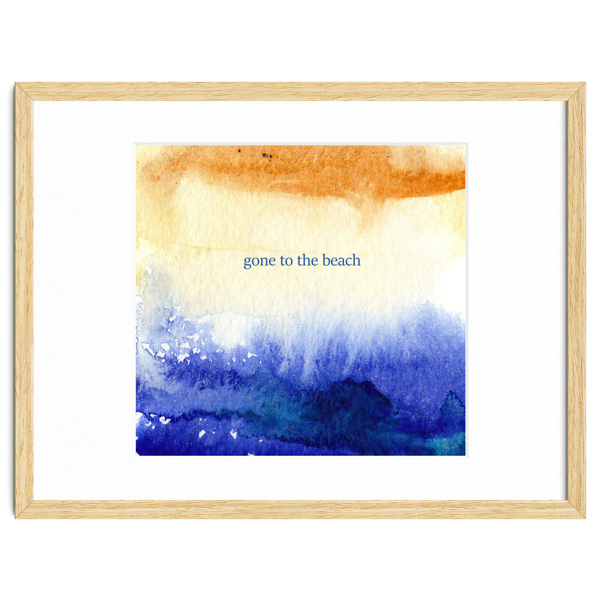 Gone to the beach || watercolor